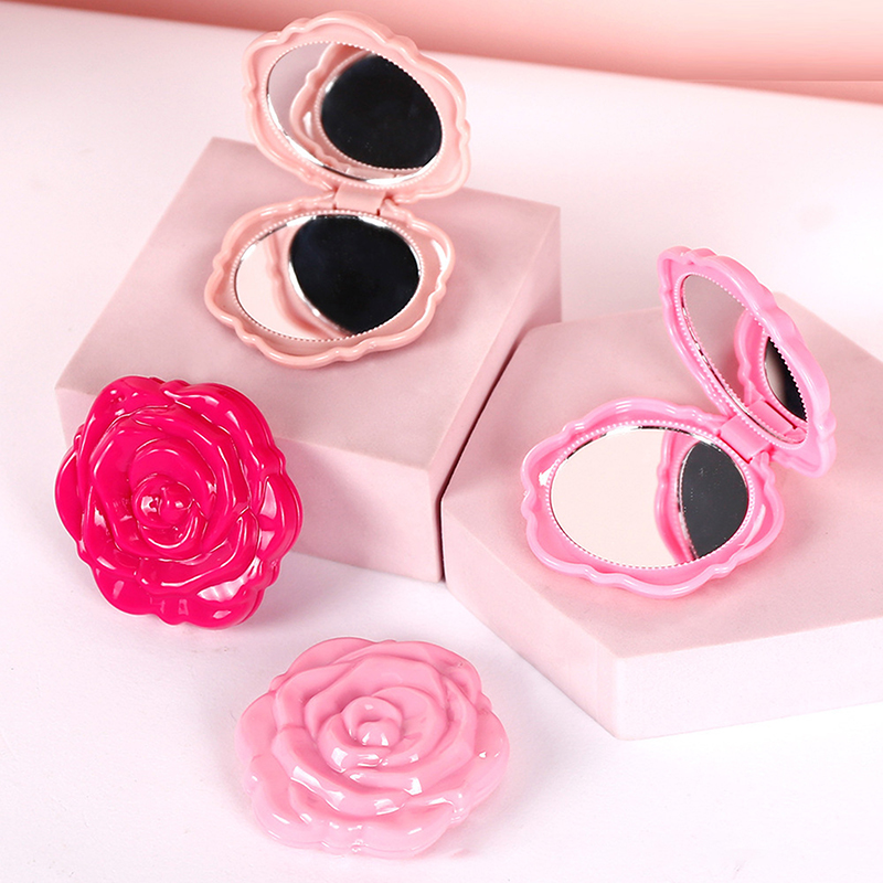Beauty Rose Makeup - (BF06)1PC Portable Retro Rose Flower Mini