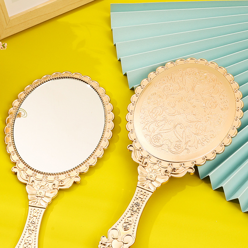 Beauty Rose Makeup - Rose Gold Portable Vintage Makeup Mirror