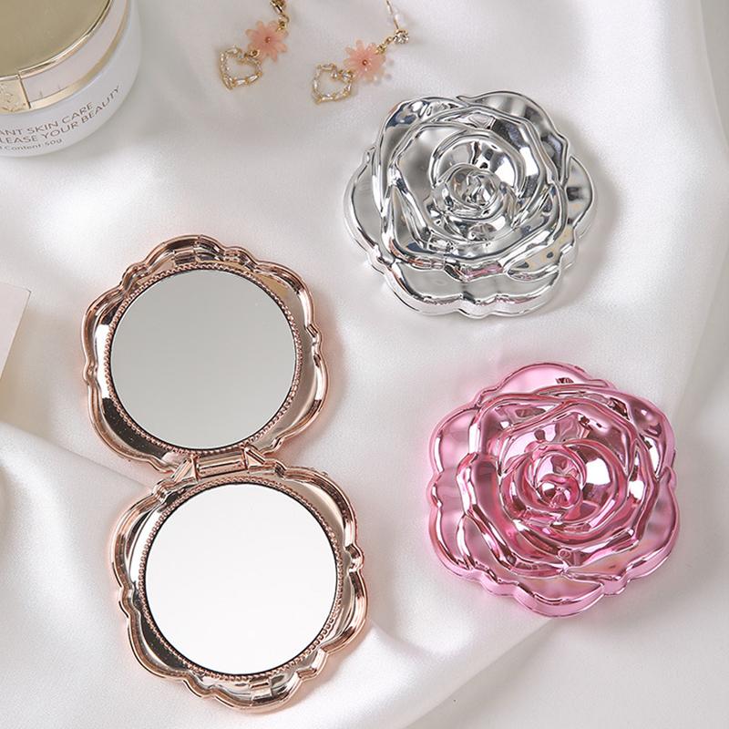 Beauty Rose Makeup - Double Sided Hand Mirrors Compact Cosmetic