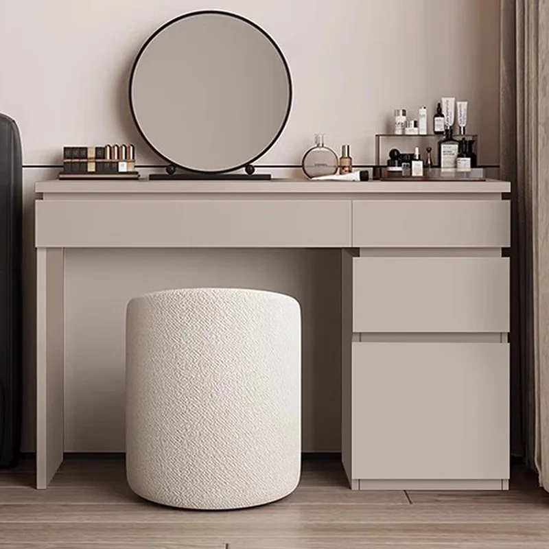 Wood Shelf Vanity Table Modern - đánh giá và giá Makeup Beauty Lounge