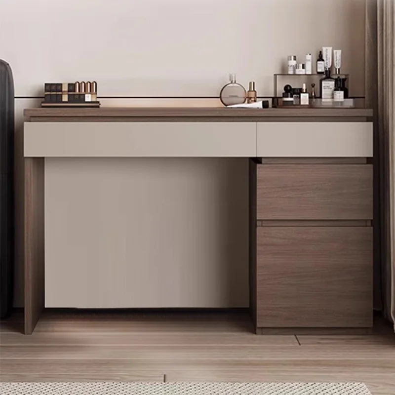 Wood Shelf Vanity Table Modern - đánh giá và giá Makeup Beauty Lounge