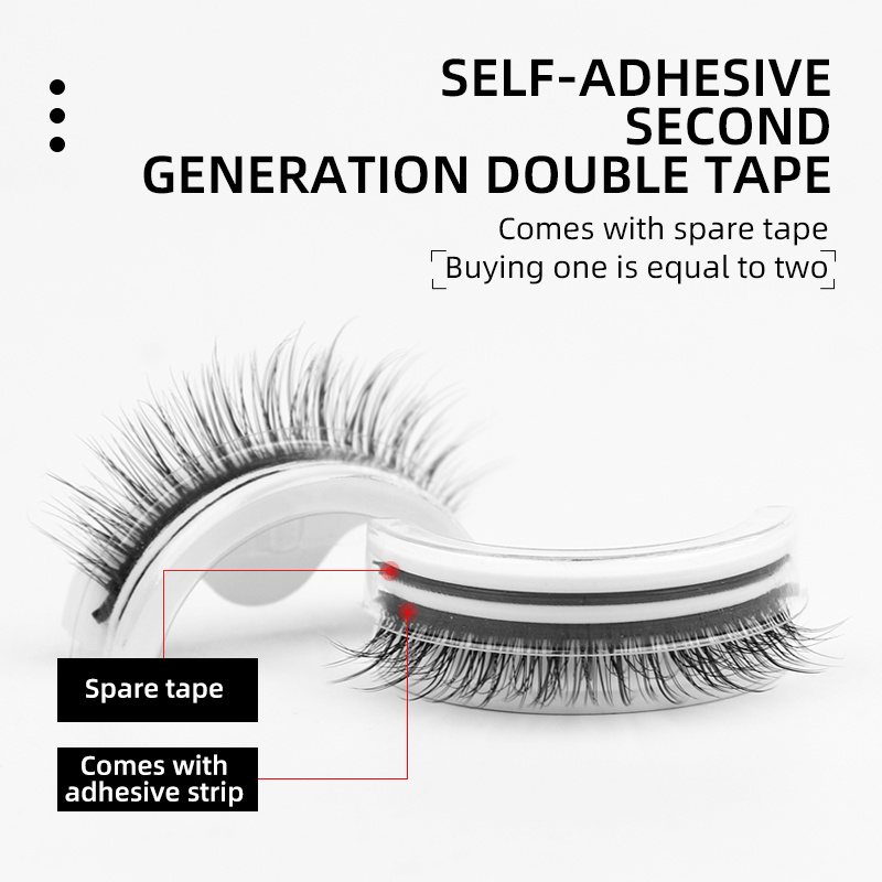3D False Eyelashes Self-Adhesi - đánh giá và giá Beauty Makeup Look