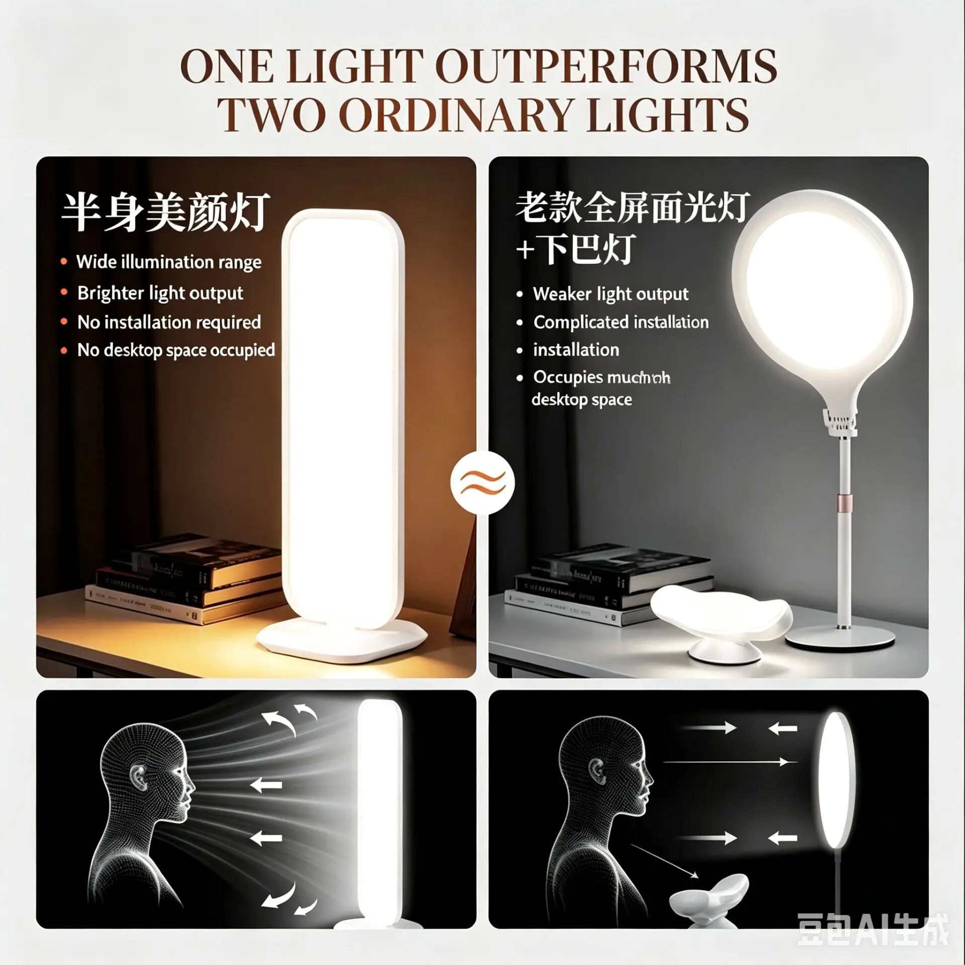 LED Desktop Half Body Fill Lig - đánh giá và giá Beauty Makeup Tiktok