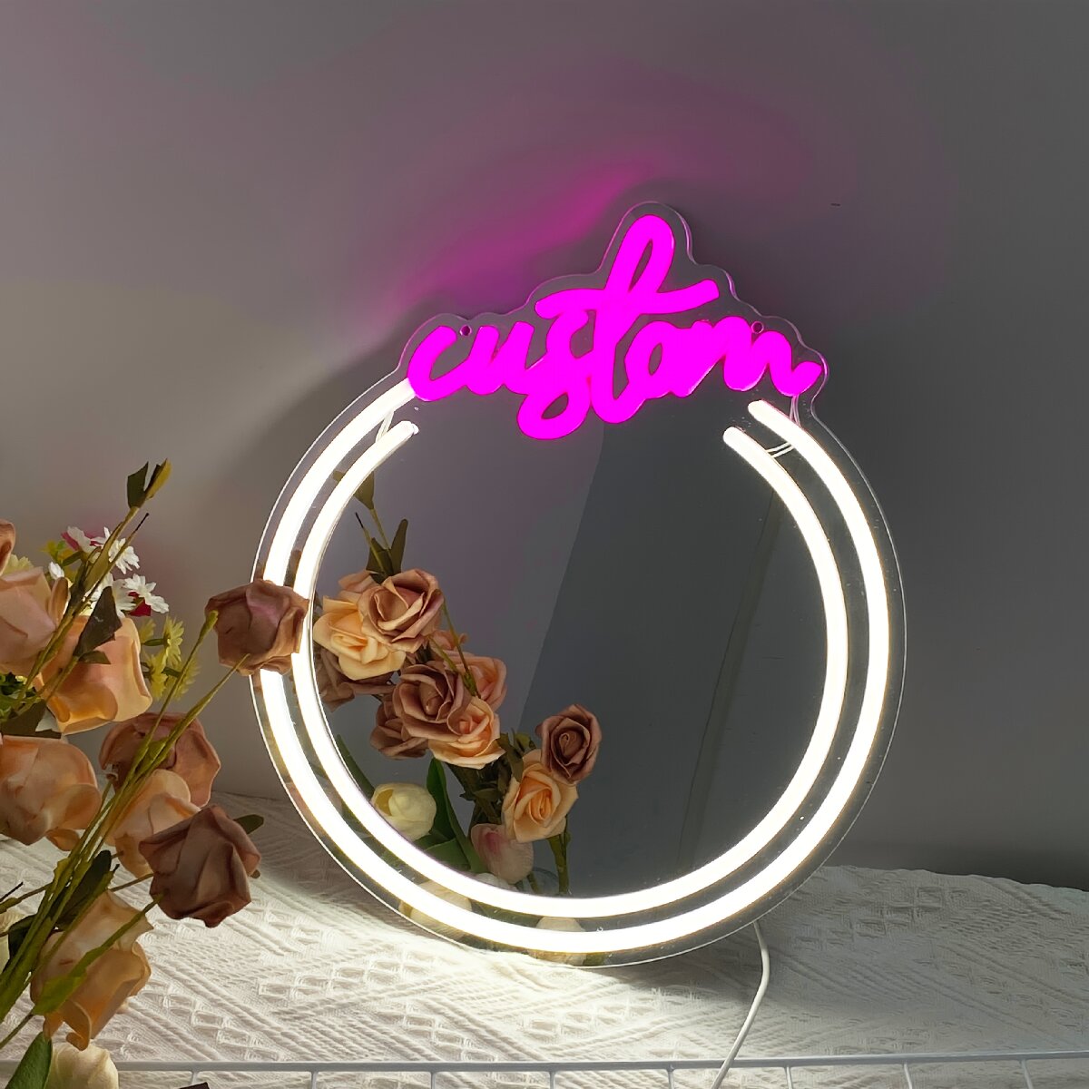 Custom Mirror Neon Signs, for  - đánh giá và giá Makeup Beauty Lounge