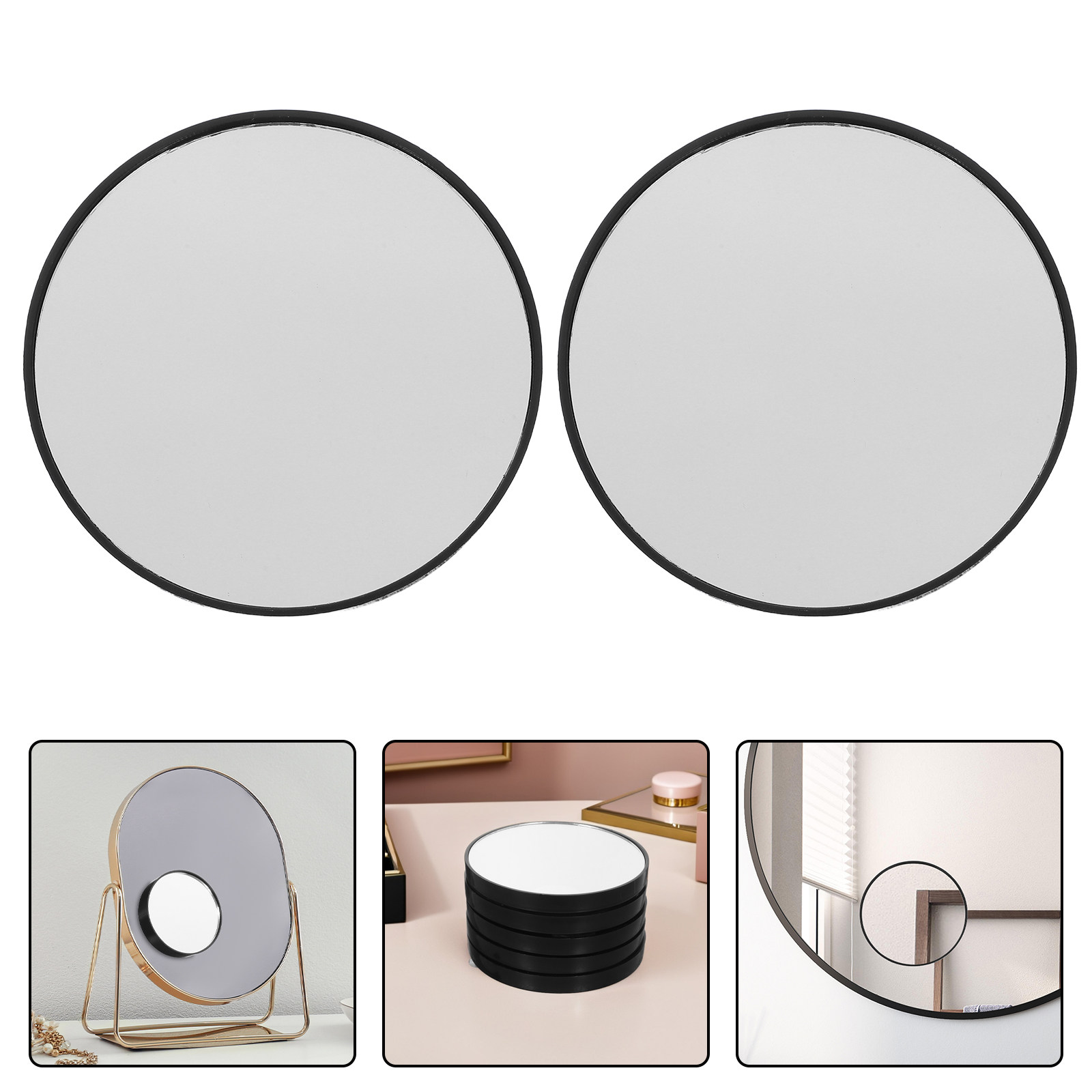 5Pcs Mini Travel Mirror 5X Gla - đánh giá và giá Beauty Works Makeup