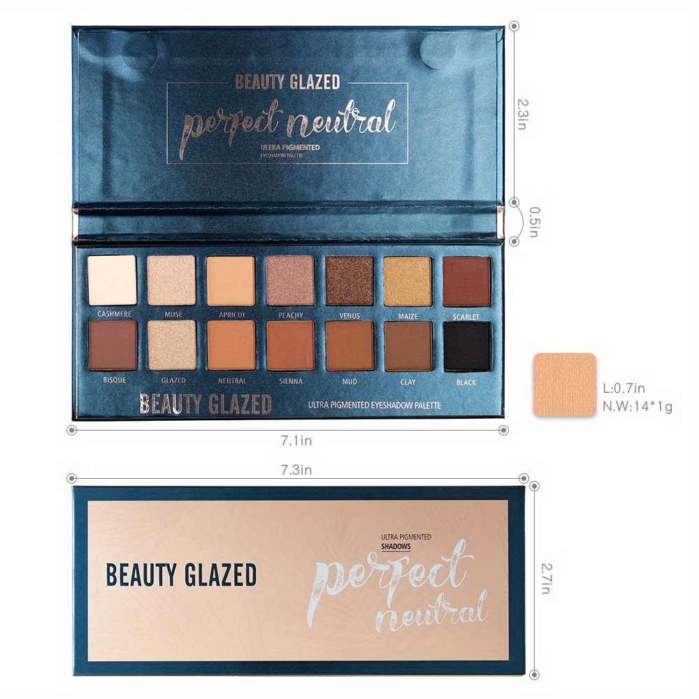 BEAUTY GLAZED 14 Colors Eyesha - đánh giá và giá Beauty Huda Makeup