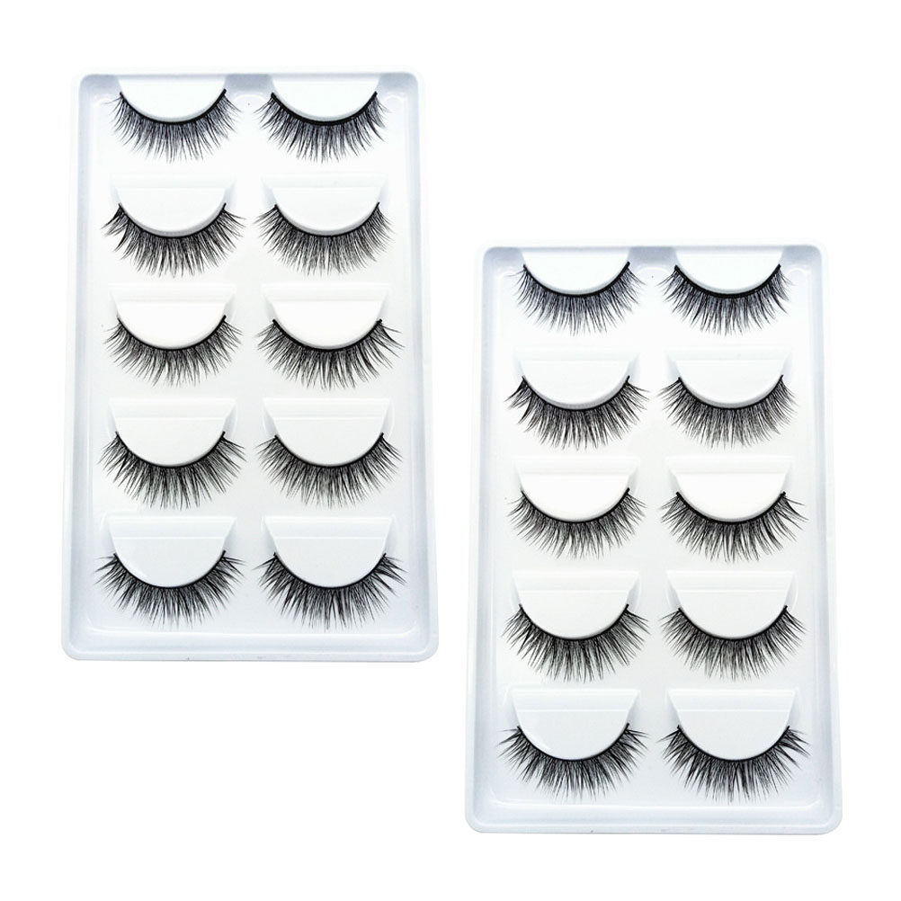 10Pairs Natural False Eyelashe - đánh giá và giá Beauty Makeup Look