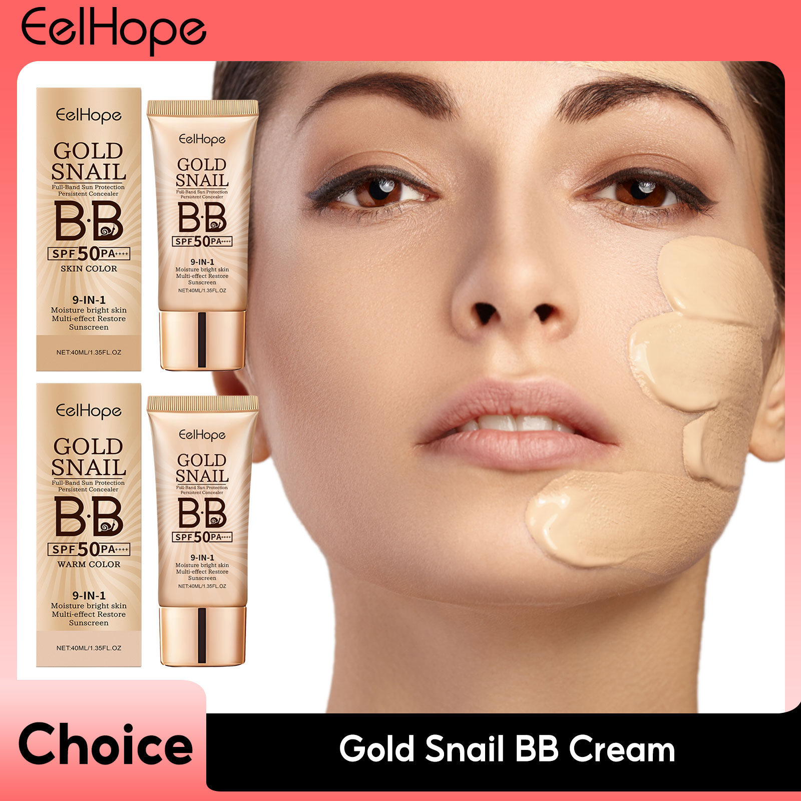 Gold Snail Sunscreen BB Cream  - đánh giá và giá Beauty Makeup Foundation