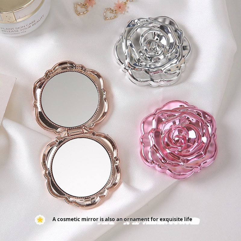 1PC Portable Mini Mirror Retro - đánh giá và giá Beauty Rose Makeup