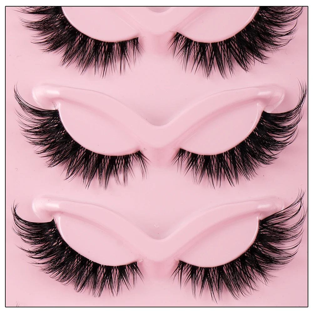 Cat Eye 5 Pairs 3D Natural Fal - đánh giá và giá Beauty Makeup Look