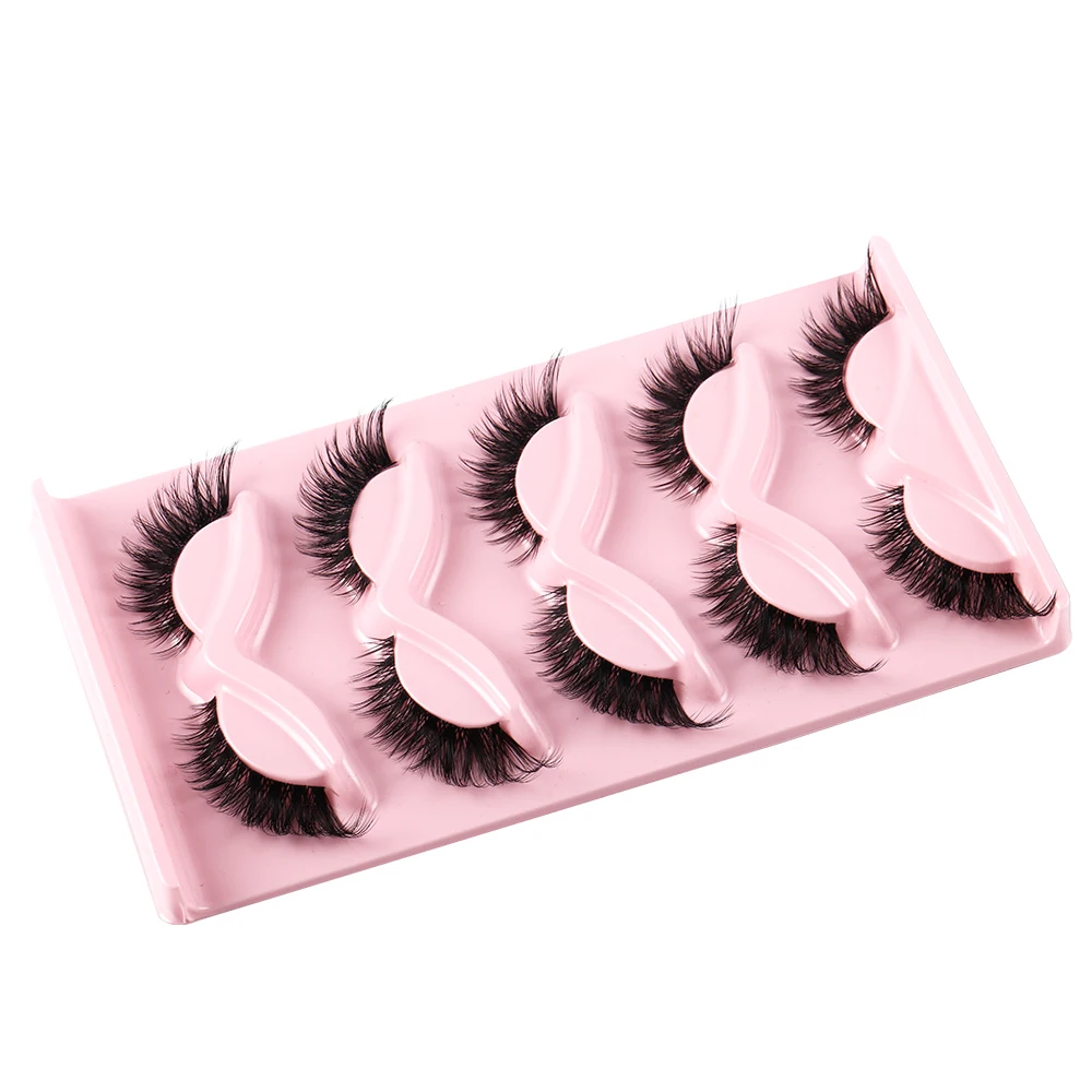 Cat Eye 5 Pairs 3D Natural Fal - đánh giá và giá Beauty Makeup Look