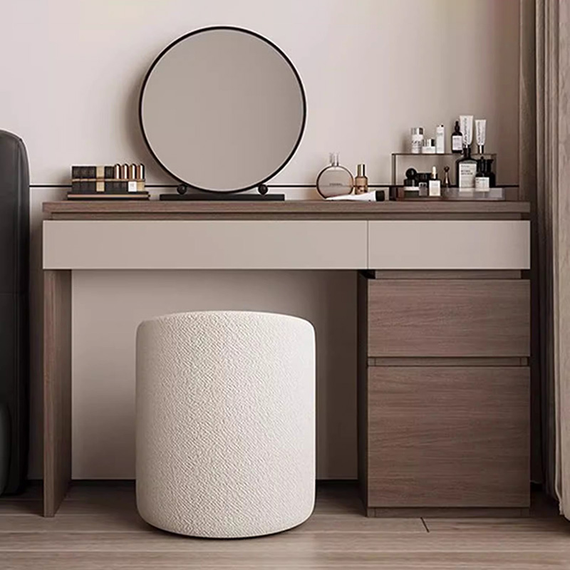 Wood Shelf Vanity Table Modern - đánh giá và giá Makeup Beauty Lounge