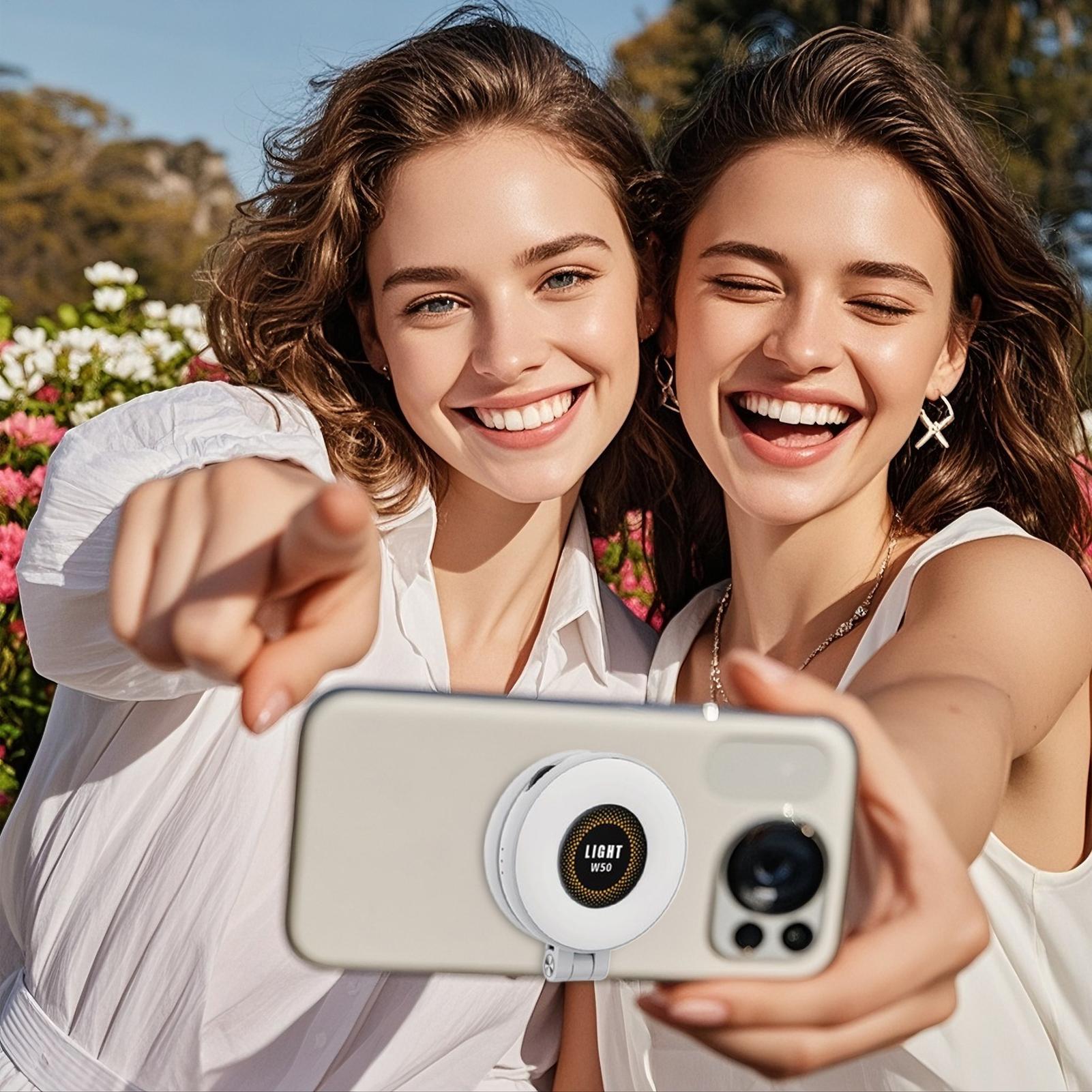Magnetic Selfie Light 3 Modes  - đánh giá và giá Beauty Works Makeup