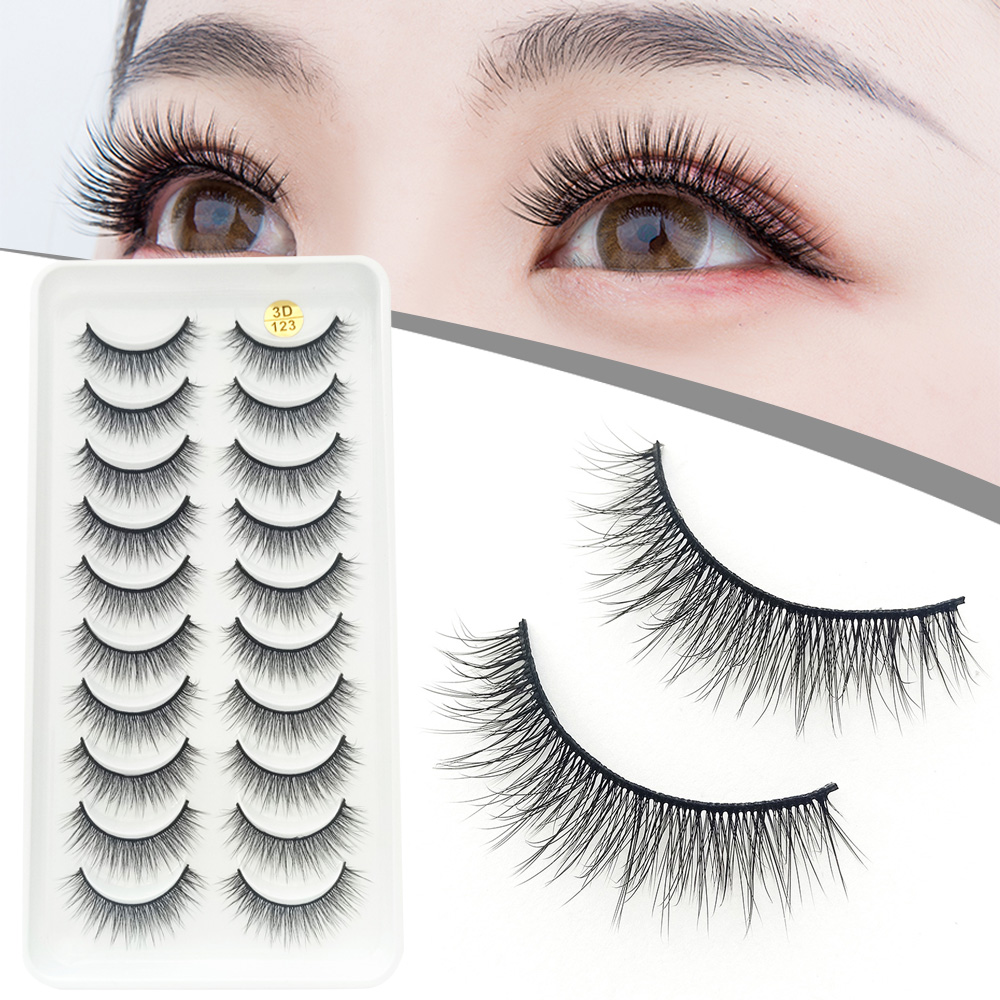 10 Pairs 3D Fluffy False Eyela - đánh giá và giá Beauty Makeup Design