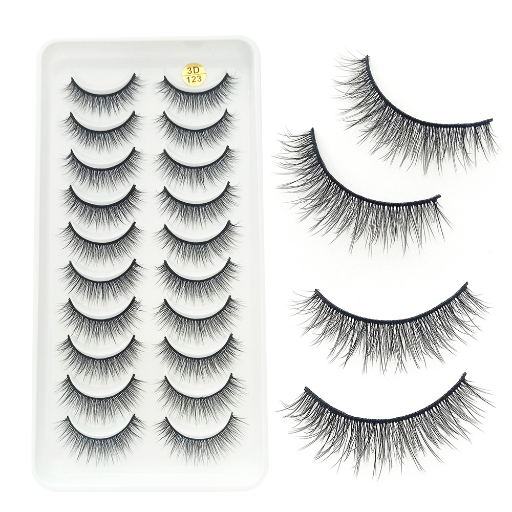 10 Pairs 3D Fluffy False Eyela - đánh giá và giá Beauty Makeup Design