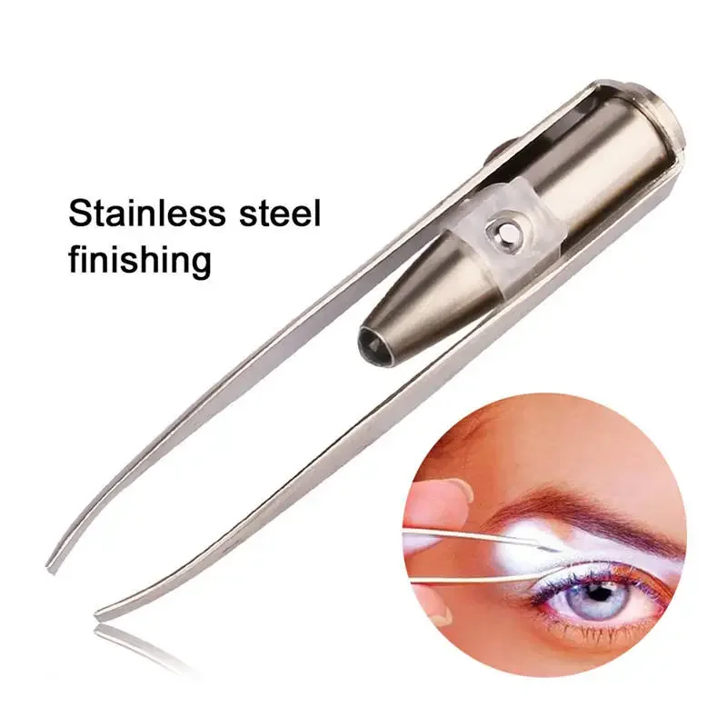 1/3Pcs Led Eyebrow Tweezers St - đánh giá và giá Beauty Makeup Design