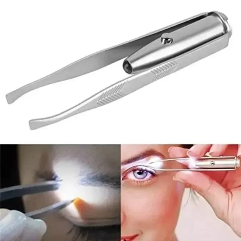 1/3Pcs Led Eyebrow Tweezers St - đánh giá và giá Beauty Makeup Design