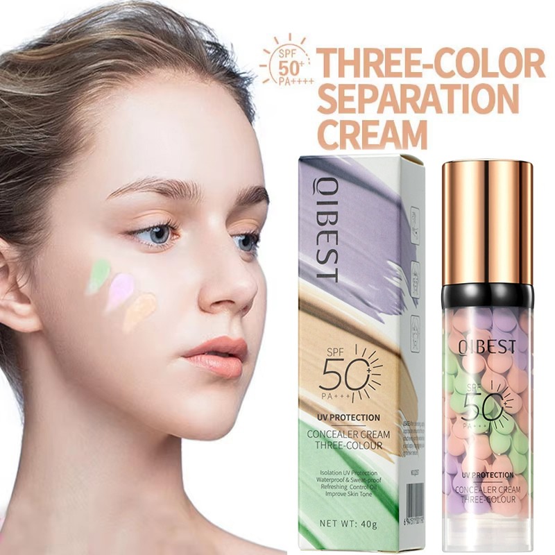 Face Makeup Primer Tri-color C - đánh giá và giá Beauty Makeup Foundation