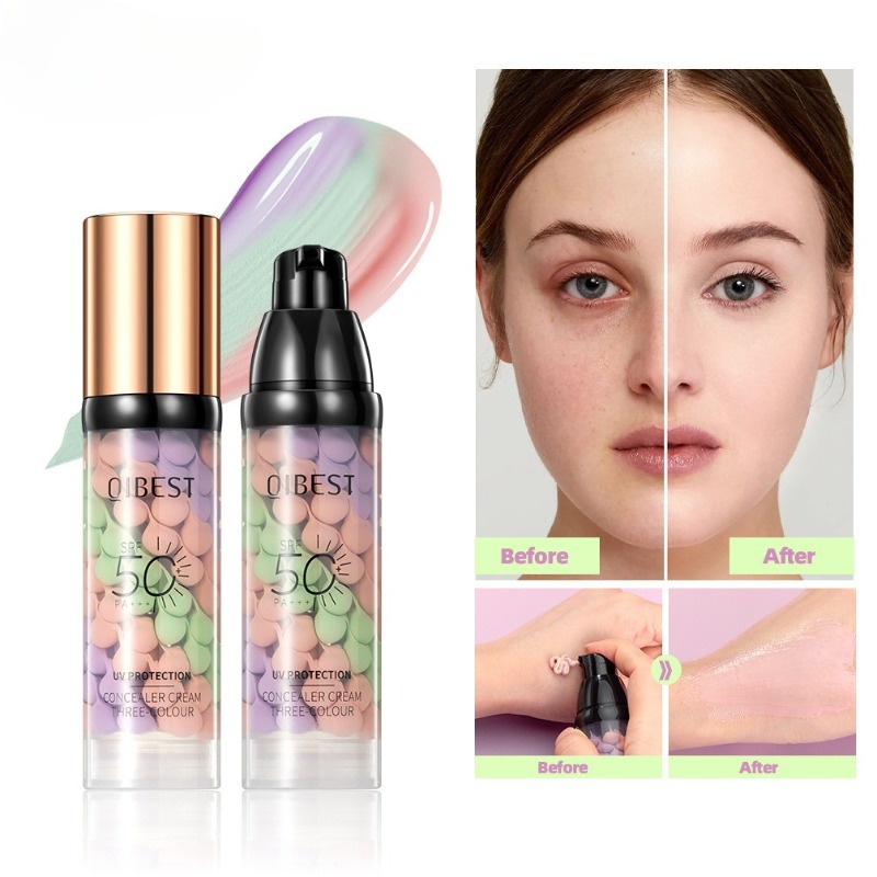Face Makeup Primer Tri-color C - đánh giá và giá Beauty Makeup Foundation
