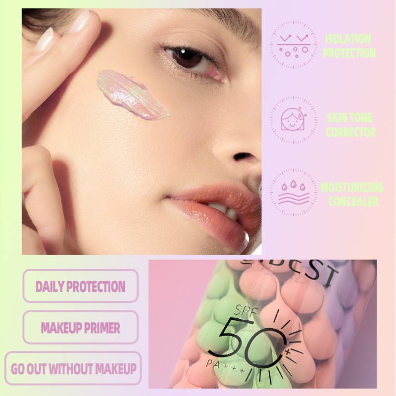 Face Makeup Primer Tri-color C - đánh giá và giá Beauty Makeup Foundation
