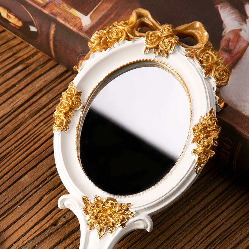 Vintage Handheld Mirror Vanity - đánh giá và giá Beauty Rose Makeup