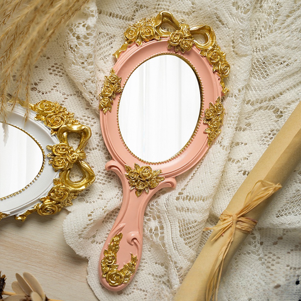 Vintage Handheld Mirror Vanity - đánh giá và giá Beauty Rose Makeup