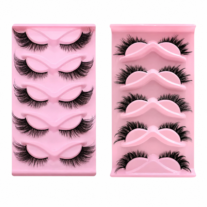 5 Pairs 2 Styles Wispy False E - đánh giá và giá Beauty Makeup Look