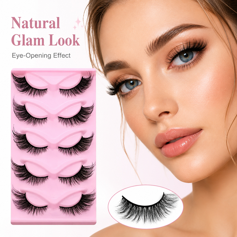 5 Pairs 2 Styles Wispy False E - đánh giá và giá Beauty Makeup Look
