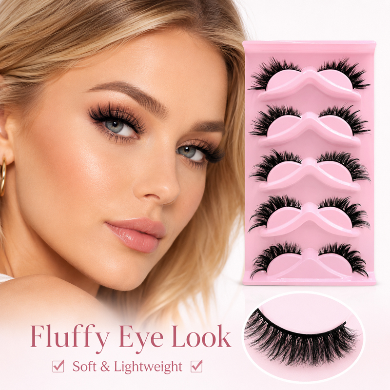 5 Pairs 2 Styles Wispy False E - đánh giá và giá Beauty Makeup Look