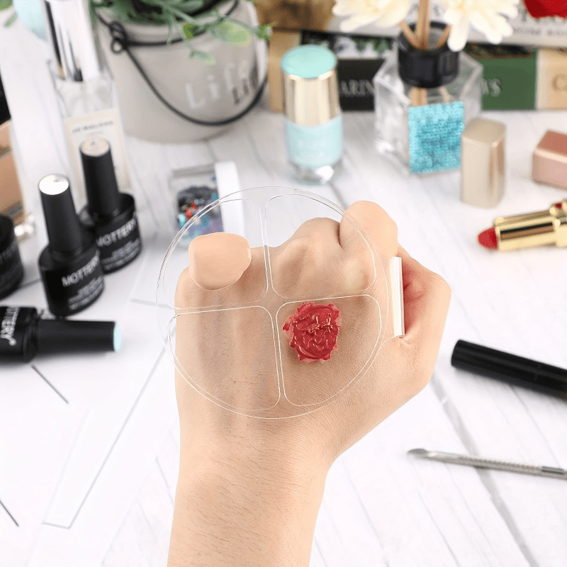 Acrylic Round Four Grid Color  - đánh giá và giá Beauty Makeup Foundation