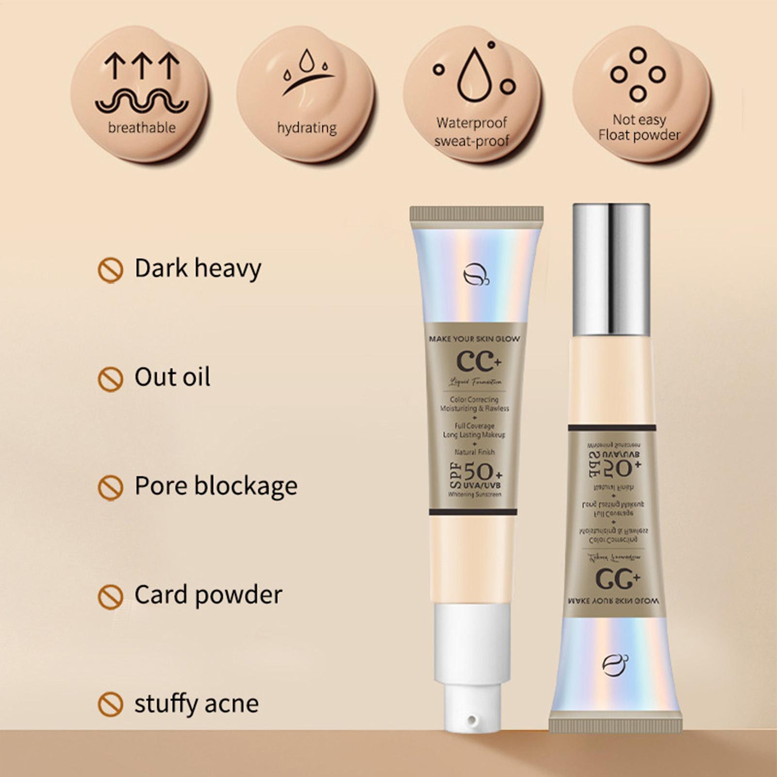 CC Cream Foundation SPF 50 Sun - đánh giá và giá Beauty Makeup Foundation