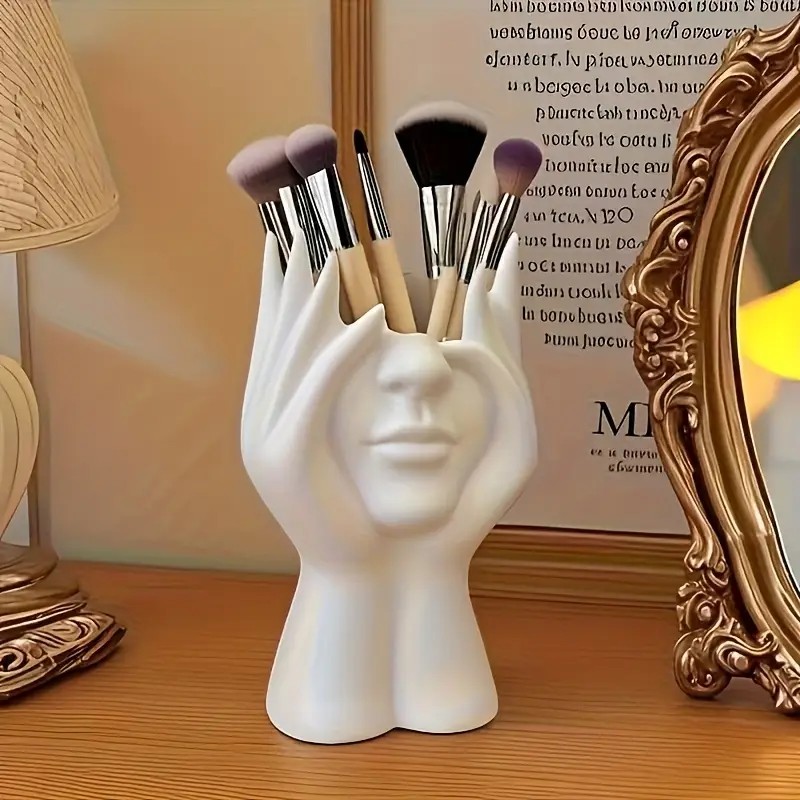 Face Shape Makeup Brush Holder - đánh giá và giá Beauty Makeup Design
