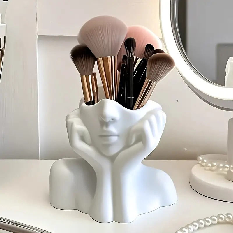 Face Shape Makeup Brush Holder - đánh giá và giá Beauty Makeup Design
