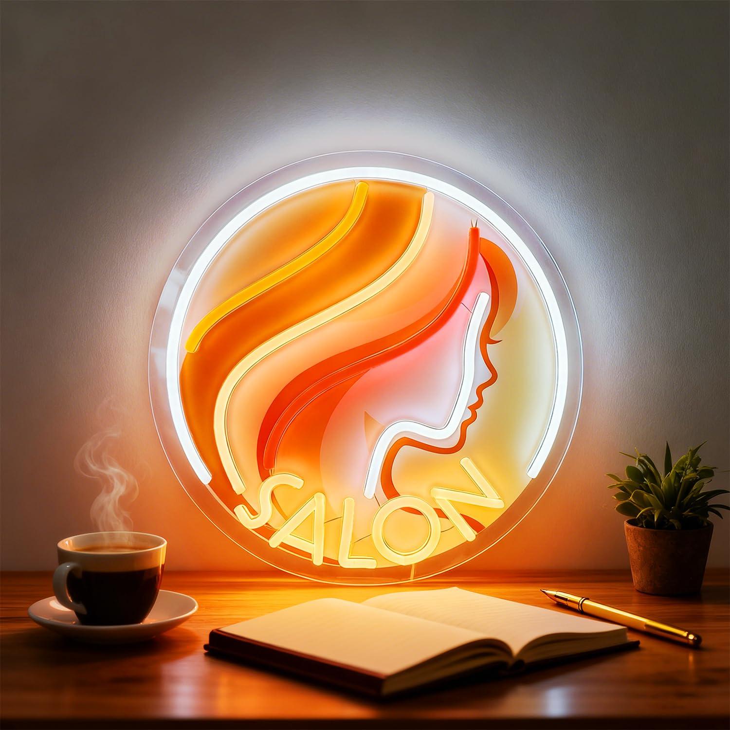 Lady Profile Salon Neon Sign U - đánh giá và giá Makeup Beauty Lounge